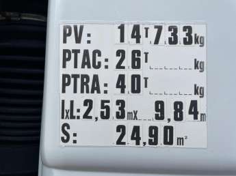 Camion porteur Mercedes ACTROS 26.36 