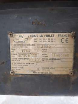 Autre TRI-BENNE CIF SERIE 1.1806 TYPE 1764